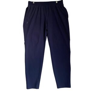 Under Armour Sweatpants Women XL Navy Pull On Drawstring Athleisure Nylon
